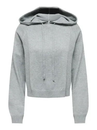 Resim Only Onlgıgı Ls Short Hoodıe Cc Knt Kadın Kazak 15374935
