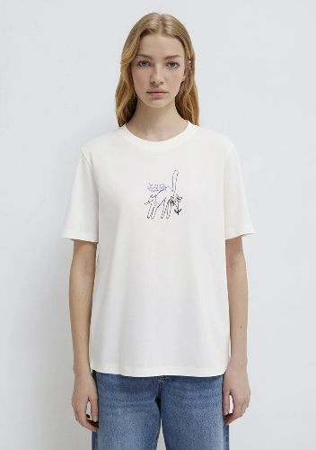 Resim Mavi Kadın T-shirt M1613725-80194