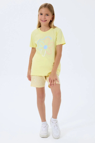 Resim Yenikoza Kız Çocuk Şort Takım