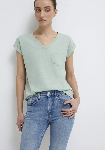 Resim Mavi Kadın T-shirt M1600961-71780