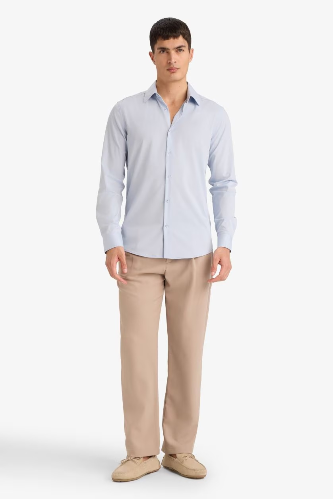 Resim Defacto Erkek  Uzun Kol Gömlek F9884AX/BE177