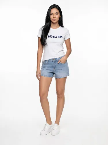 Resim Loft Kadın Kısa Kol T-shirt LF2042601
