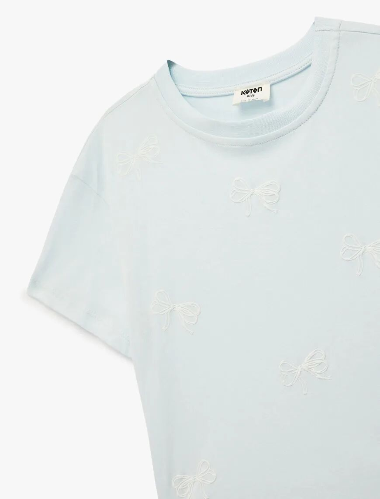 Resim Koton Kız Çocuk T-shirt 6SKG10041AK