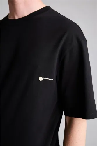 Resim Defacto Erkek T-shirt H6264AX/BK81