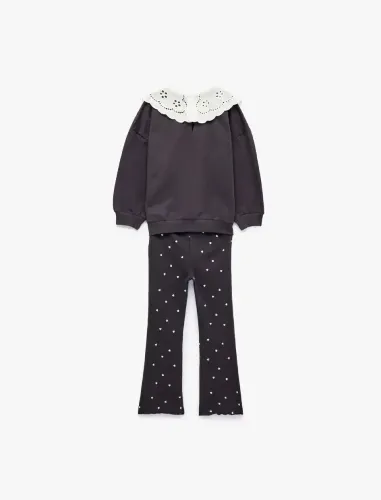 Resim Koton Kız Bebek Sweat Takım 7WMG10002AK