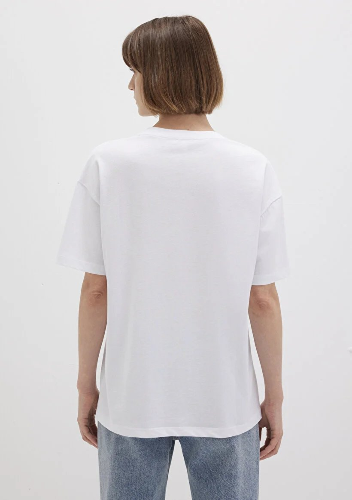 Resim Mavi Kısa Kol Kadın T-Shirt M1611309-620