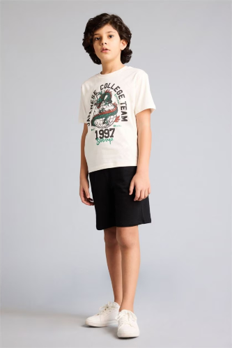 Resim Defacto Erkek Çocuk Şort Takım G8514A8/ER118