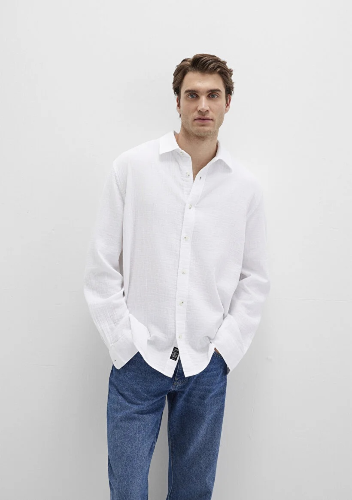 Resim Mavi Erkek Uzun Kol Gömlek M0211518-620