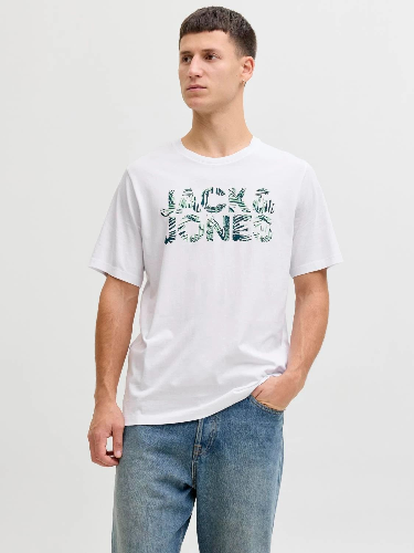Resim Jack & Jones Jjejeff Logo Tee Ss Sn Erkek T-shirt 12288536
