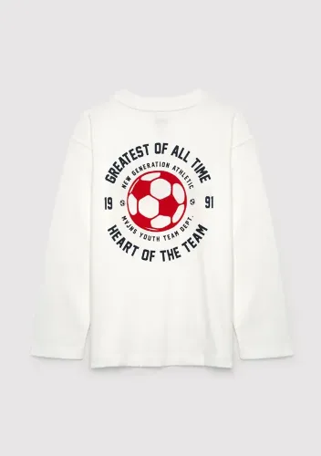 Resim Mavi Erkek Çocuk T-shirt M6610507-70057