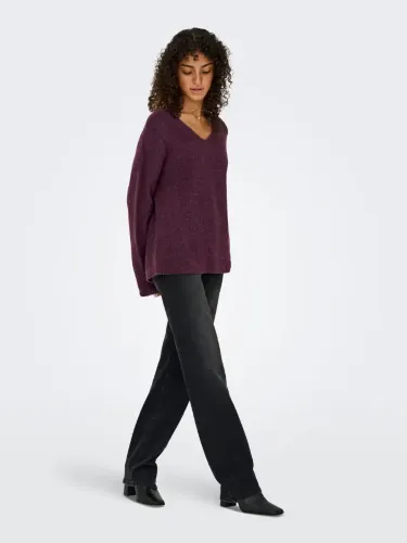 Resim Only Onlcamılla V-Neck L/S Pullover Knt Noos Kadın Kazak 15204588