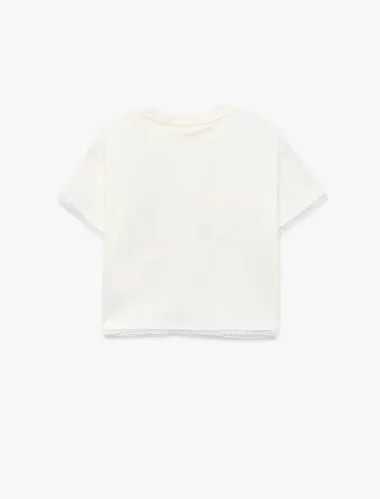 Resim Koton Kız Çocuk T-shirt 6SKG10551AK