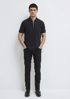 Resim Mavi Polo Yaka Erkek T-shirt M0613137-900