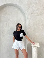 Resim Yenikoza Kadın Kot&Kanvas Şort