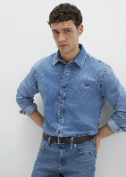 Resim Mavi Roy Vintage Erkek Gömlek M0210496-87937