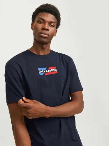 Resim Jack & Jones Jjcorp Graphıc Tee  Ss O-Neck Ln Erkek T-Shirt 12268415