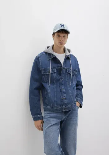 Resim Mavi Tbd Authentic Erkek Jean Ceket M0112808-90839