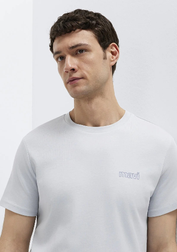 Resim Mavi Erkek T-shirt M0610360-70799