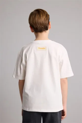 Resim Defacto Erkek Çocuk T-shirt H7563A8/WT34