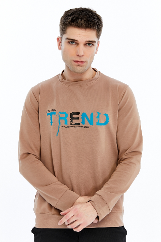 Resim Paul&More Erkek Sweat Trend Baskı 0 Yaka 2 İp