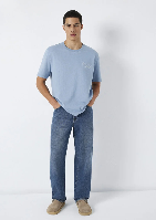 Resim Mavi Erkek T-shirt M0613184-86998