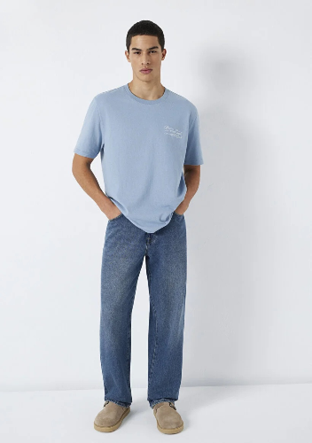 Resim Mavi Erkek T-shirt M0613184-86998