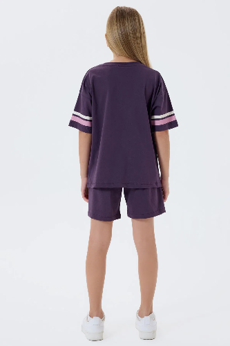 Resim U.S. Polo Assn Kids Kız Çocuk Şort Takım Us2501-4