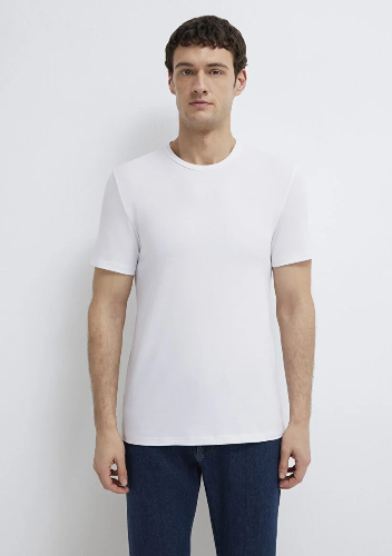 Resim Mavi Erkek T-shirt M061747-620