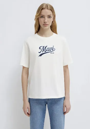 Resim Mavi Kadın T-shirt M1613565-80194