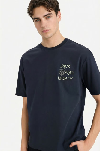 Resim Defacto Erkek T-shirt F8185AX/NV82