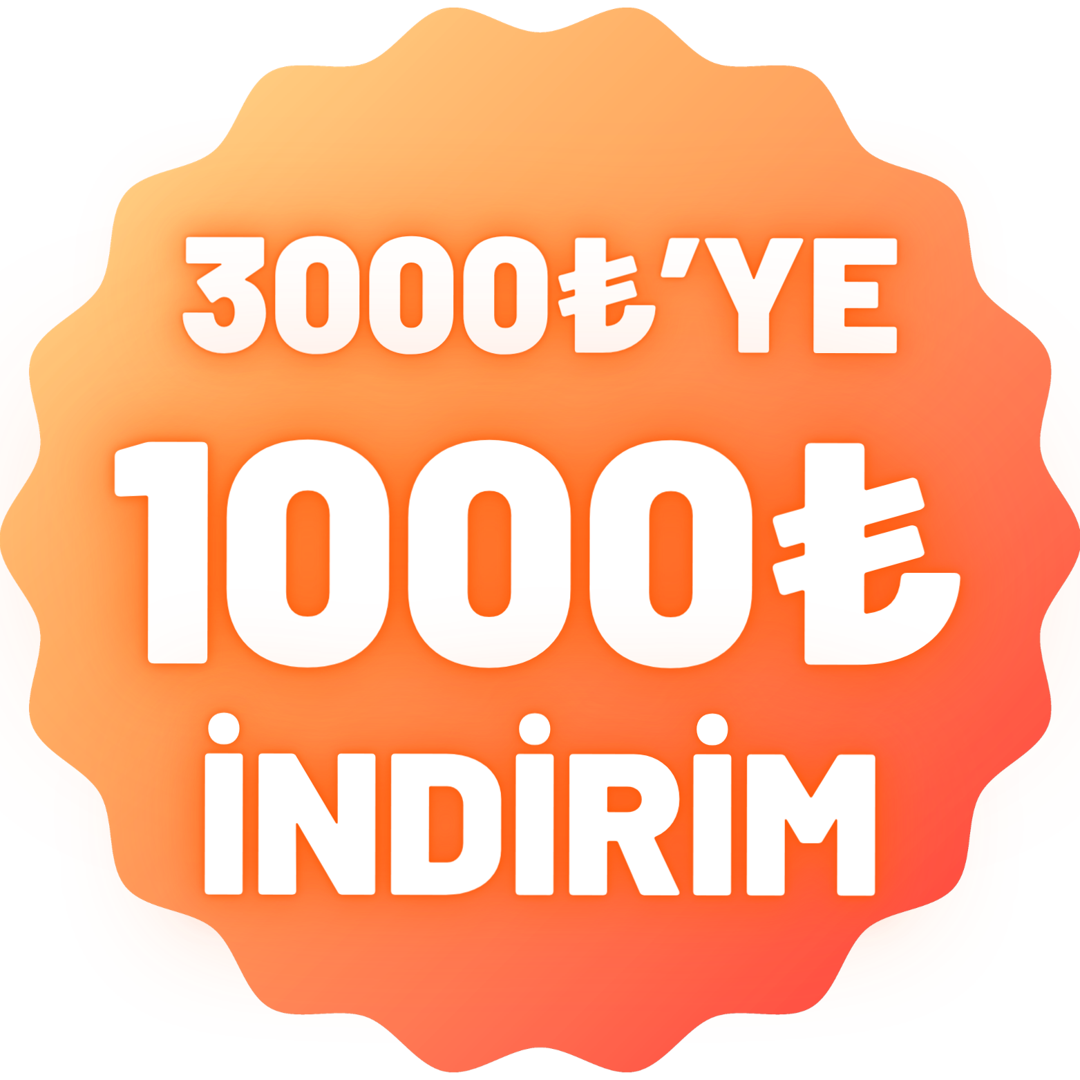 3000'e 1000TL İndirim
