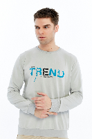 Resim Paul&More Erkek Sweat Trend Baskı 0 Yaka 2 İp