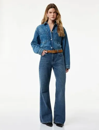Resim Koton Kadın Jean Pantolon 7WAL40029MD