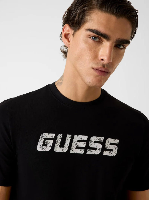 Resim Guess Athleisure  Erkek  T-shirt Z6RI12I3Z14-JBLK Lauro Cn Ss T-Shırt