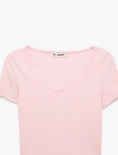 Resim Koton Kadın T-shirt 6SAL10015IK