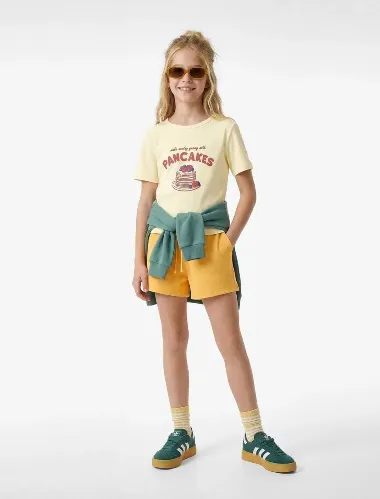 Resim Koton Kız Çocuk T-shirt 6SKG10488AK