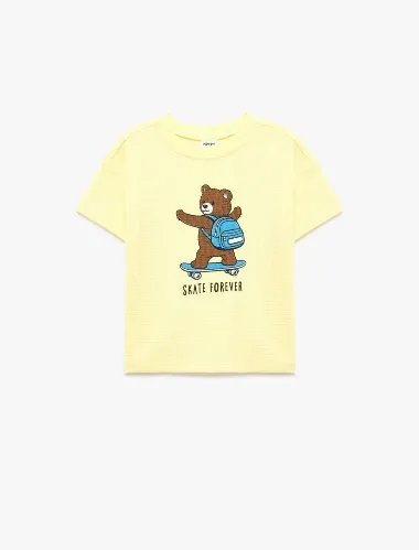 Resim Koton Erkek Bebek T-shirt 6SMB10221TK