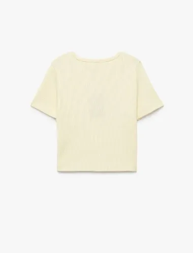 Resim Koton Kız Çocuk T-shirt 6SKG10490AK
