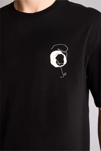 Resim Defacto Erkek T-Shirt G3218Ax/Bk81