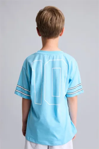 Resim Defacto Erkek Çocuk T-shirt H9731A8/BE500