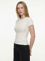 Resim Loft Kadın Kısa Kol T-shirt LF2043599