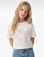 Resim Koton Kız Çocuk T-shirt 6SKG10466AK