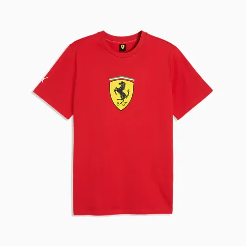 Resim Puma Ferrari Colored Shield Tee Erkek T-Shirt 637003-02
