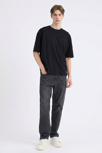 Resim Defacto Erkek T-shirt D5875AX/BK81