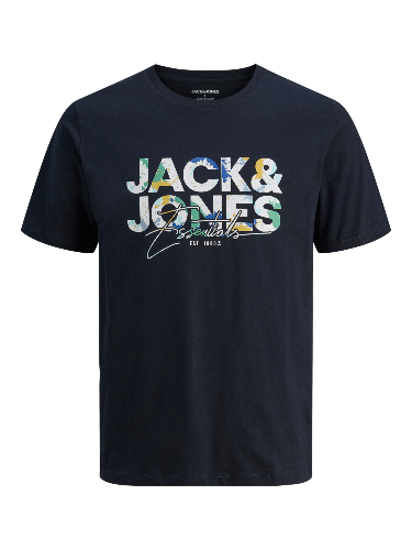 Resim Jack & Jones Jjgeplas Tee Ss Crew Neck Ln Erkek T-shirt 12278523