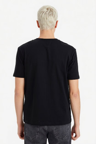 Resim Defacto Erkek T-shirt D5481AX/BK81