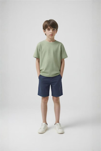 Resim Defacto Erkek Çocuk T-shirt H3039A8/GN270