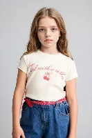 Resim Defacto Kız Çocuk T-shirt G1781A8/ER105