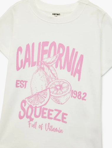 Resim Koton Kız Çocuk T-shirt 6SKG10039AK