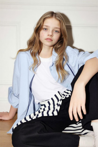 Resim Defacto Kız Çocuk Uzun Kol Gömlek G7382A8/BE177